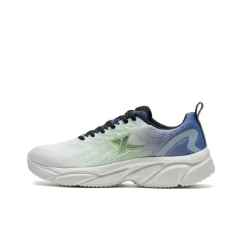 XTEP Anti Slip And Wear Resistant Breathable Low Top Running Shoes Men's White Blue Green