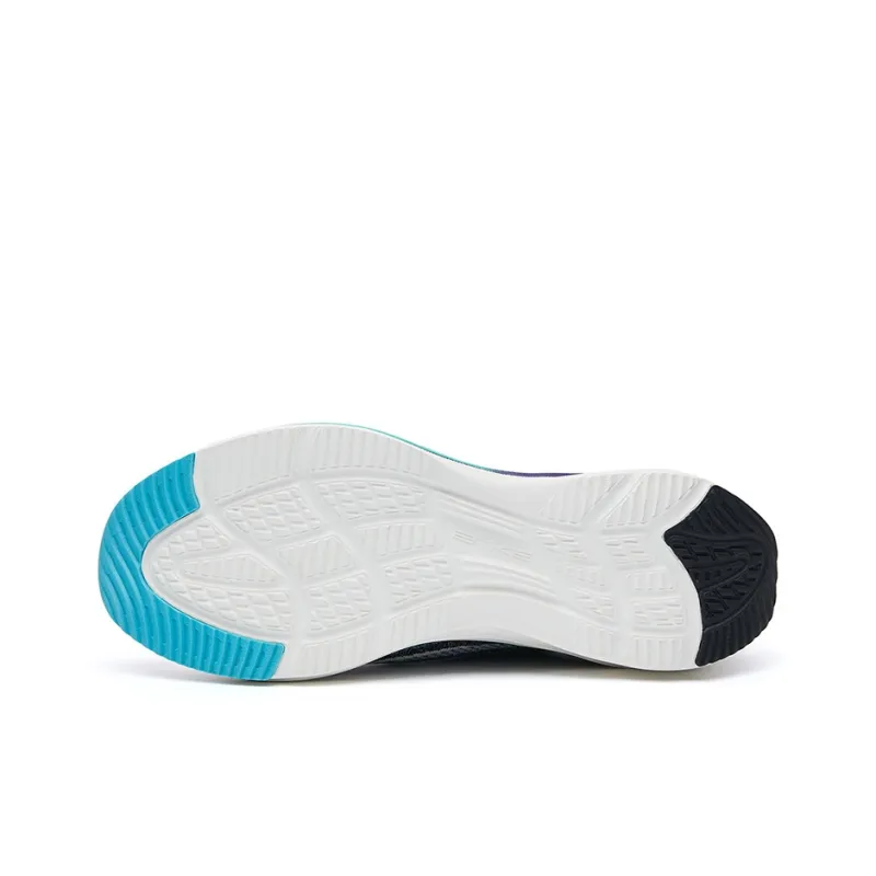 Erke Breathable Low-Top Running Shoes Men's White Purple-3