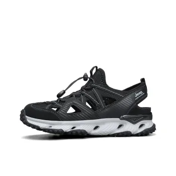 Jeep Moisture Wicking Abrasion Resistant Lightweight Breathable Slip Resistant River Trekking Shoes Men's Black