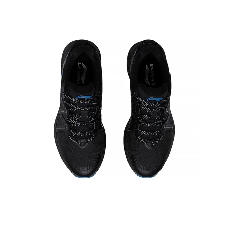 LiNing Anti Slip Wear Resistant Low Top Running Shoes Men's Black-3
