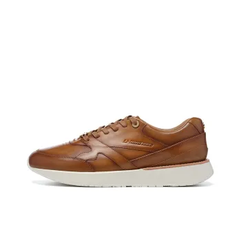 LI NING 1990 Anti Slip Wear Resistant Low Top Sports Casual Shoes Men's Yellow Brown