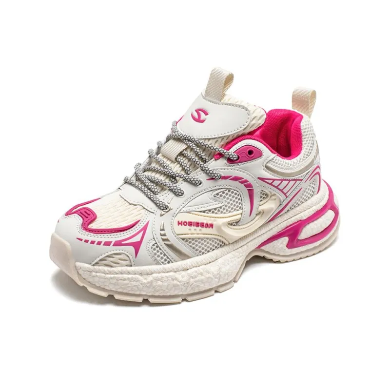 HOBIBEAR Cushioning Rebound Wear-Resistant Low-Top Casual Shoes Unisex Silver-9