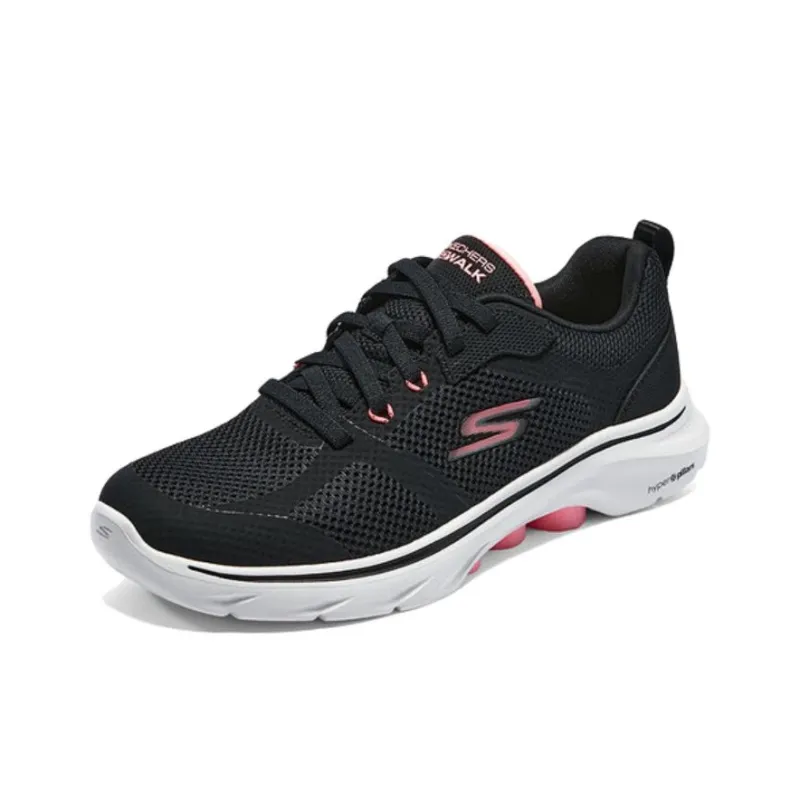 Skechers GO WALK 7 Cushioning Breathable Low Top Casual Running Shoes Women's Black-2
