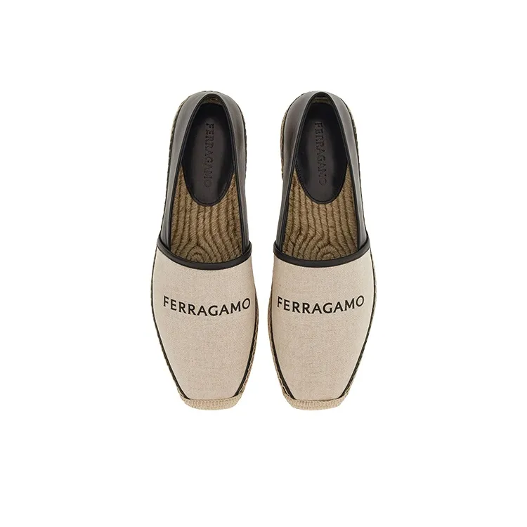FERRAGAMO Logo-print Folding-heel Espadrilles-3