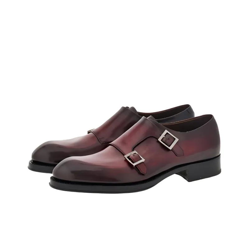 FERRAGAMO Tramezza Dress Shoes Men's Brown-2