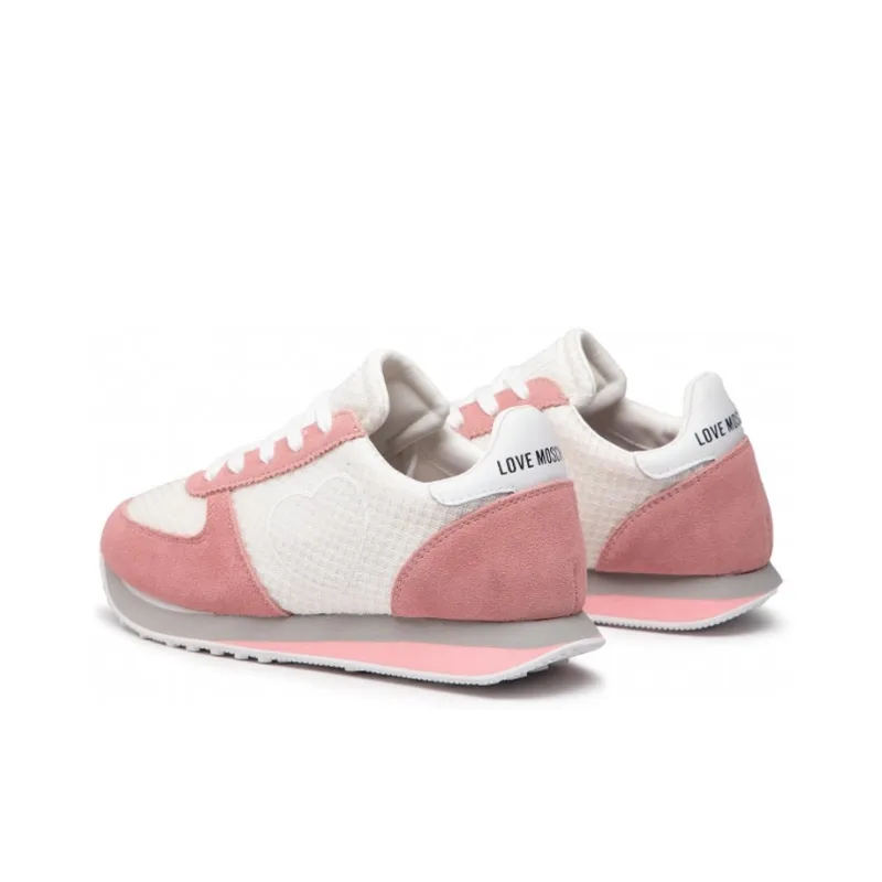 MOSCHINO Sports Casual Shoes Women's Pink White-3