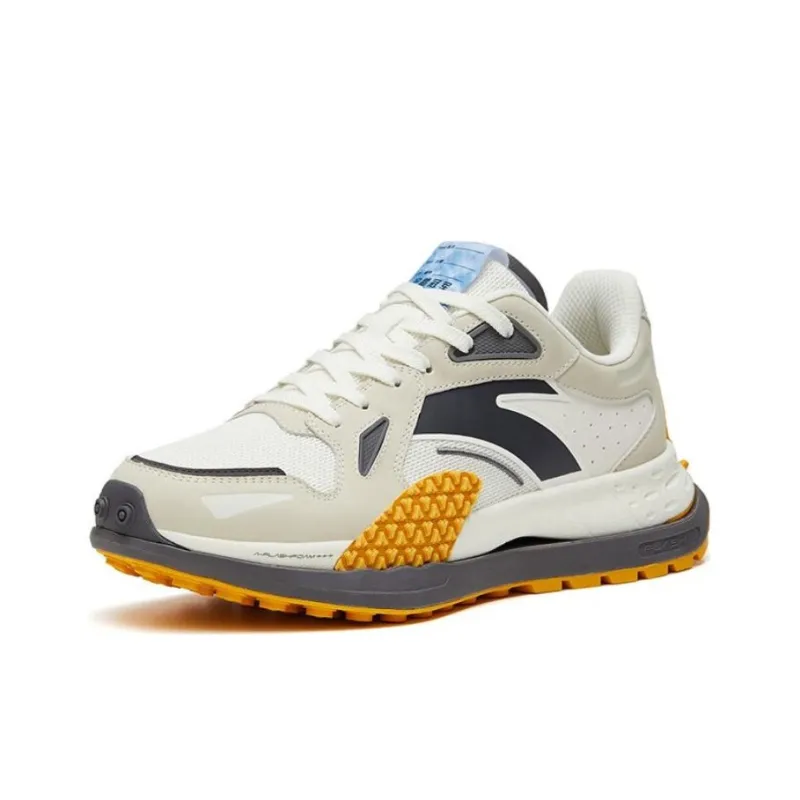 Anta Champion Star 202 Anti Slip Wear Resistant Low Top Sports Casual Shoes White Gray-1