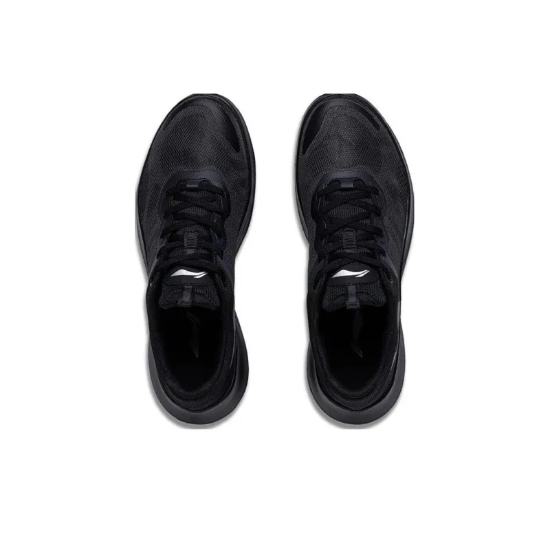 LiNing Feather Shock Absorbers Slip Resistant, Abrasion Resistant, Breathable Low Top Sprint Running Shoes Men's Black-3