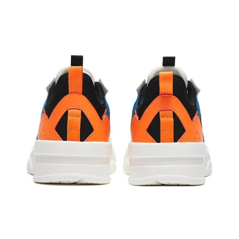 Anta G6 Soup Anti Slip Wear Resistant Low Top Skateboard Shoes Men's Black White Orange-3