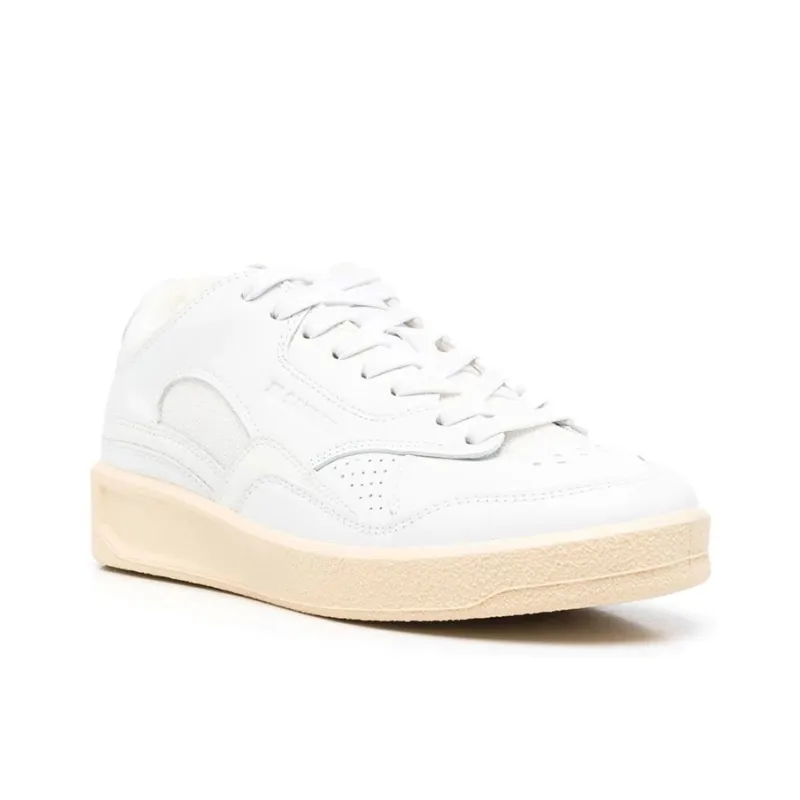 JIL SANDER Debossed-logo Low-top Sneakers-1
