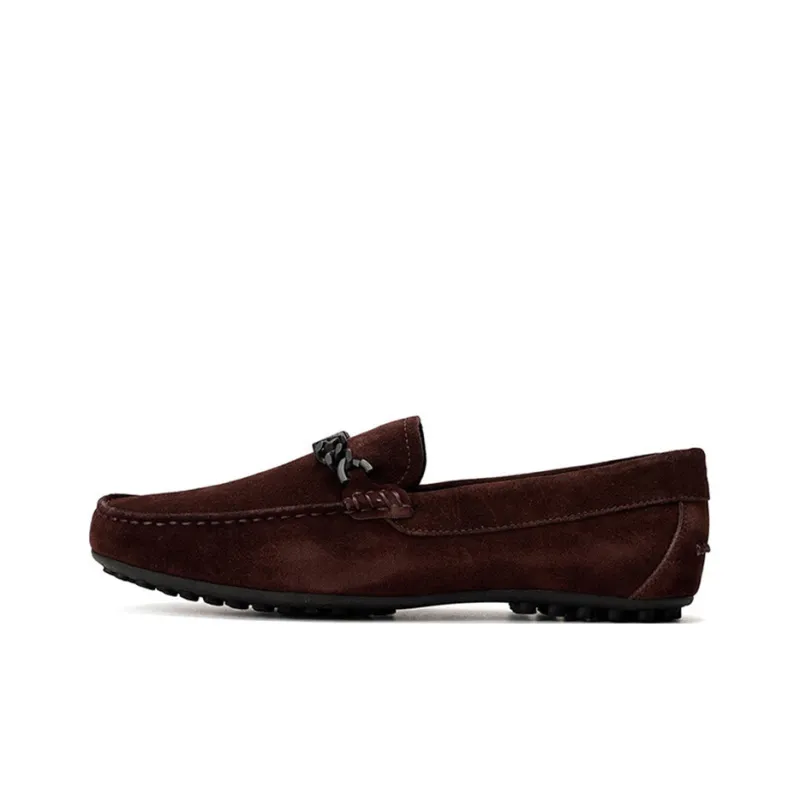 EMPORIO ARMANI Loafers Men's Red Brown-0
