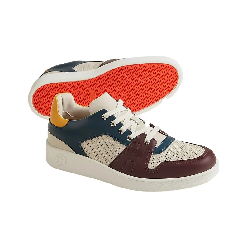 HERMES Stylish Skateboarding Shoes Men's Multicolor-4