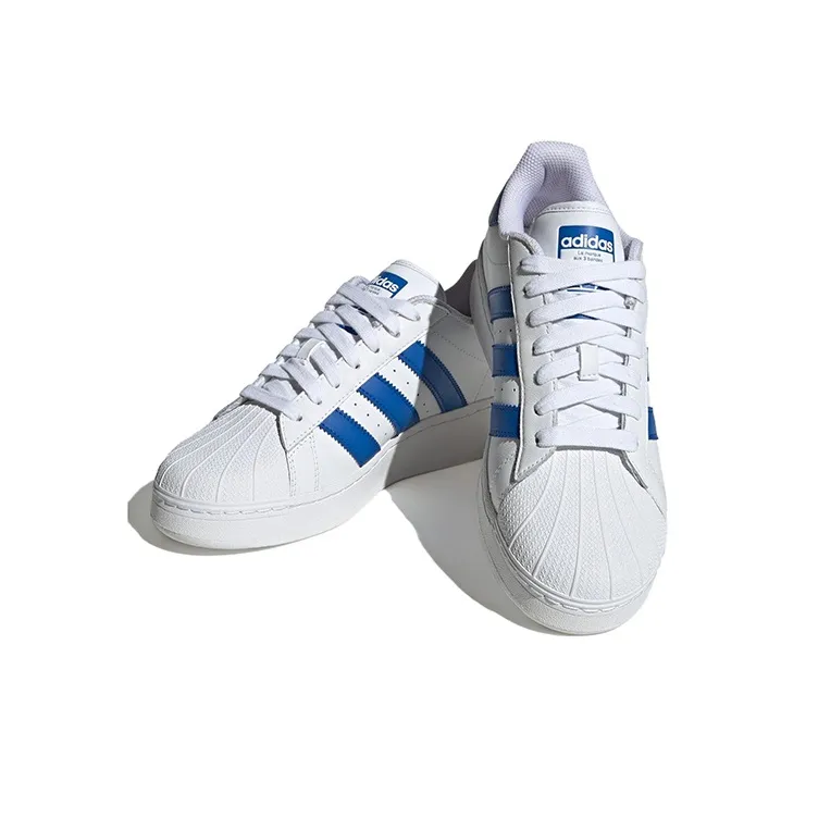 adidas originals Superstar White Blue-2