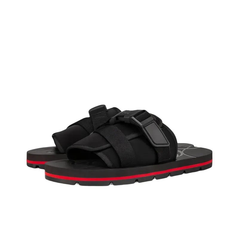 CL LUBOTING Slip Resistant Slide Slippers Men's Black-1