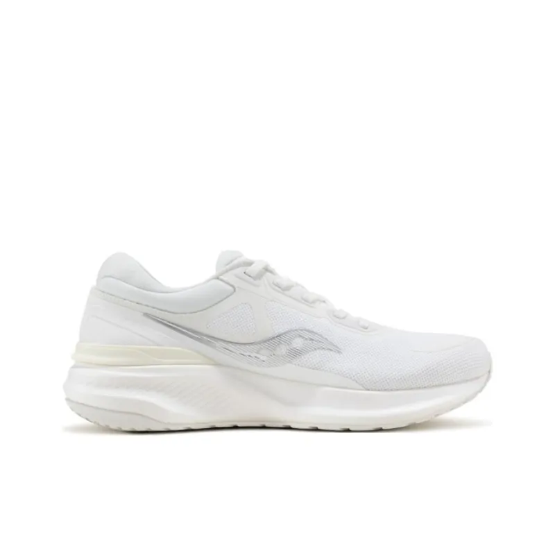 Saucony Anti Slip Wear Resistant Low Top Training Running Shoes Unisex White-1