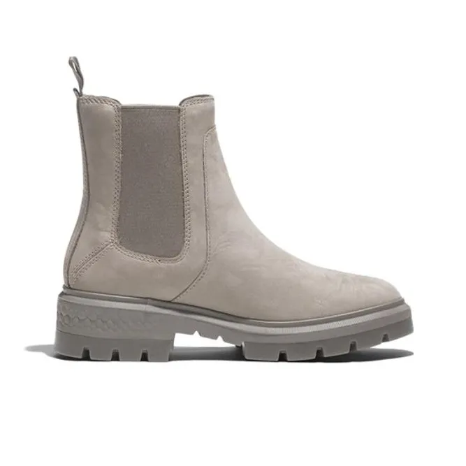 Timberland Cortina Valley Short Chelsea Boots Women's Gray-1