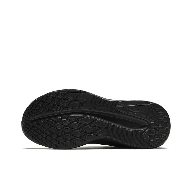 Anta Durable Breathable Low Top Running Shoes Men's Black-4