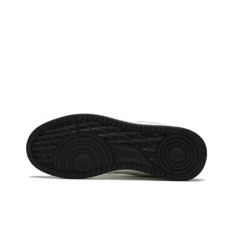 LiNing Mountain Plain Slip Resistant, Abrasion Resistant, Lightweight High Top Skateboard Shoes Men's White Gray Green-4