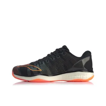 LiNing Falcon 2.0 Breathable Lightweight Slip-Resistant Low-Top Badminton Shoes Unisex Black