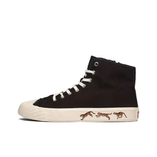 KENZO Tiger-print High-top Sneakers