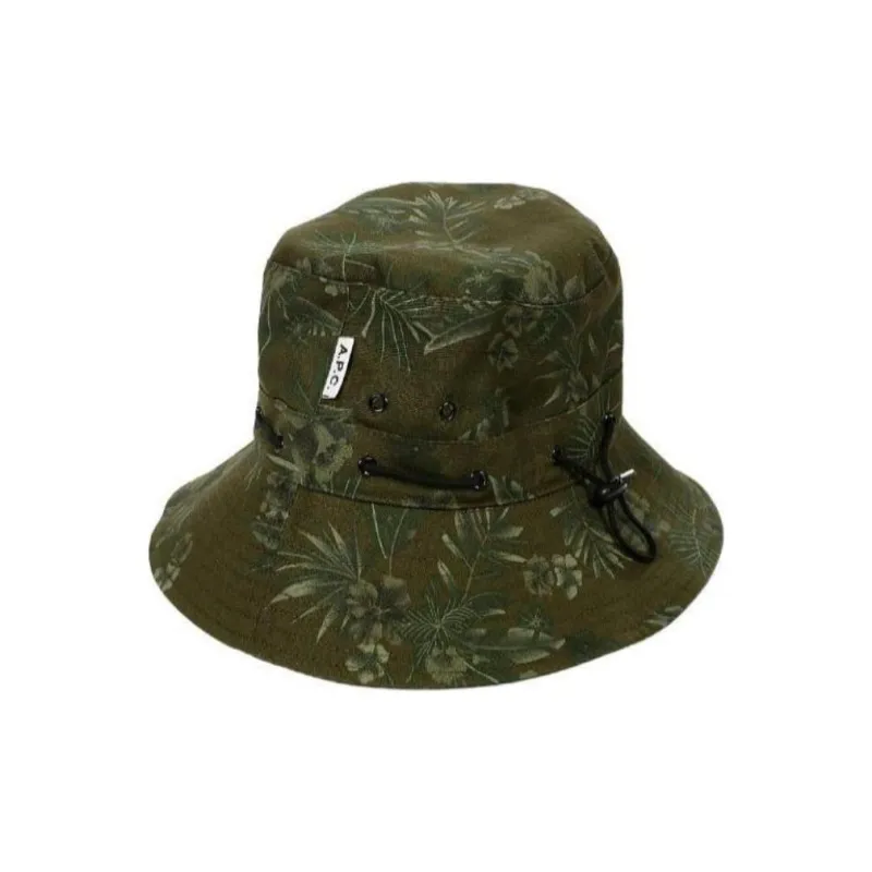 A.P.C Cotton Bucket Hats Men's Green-0
