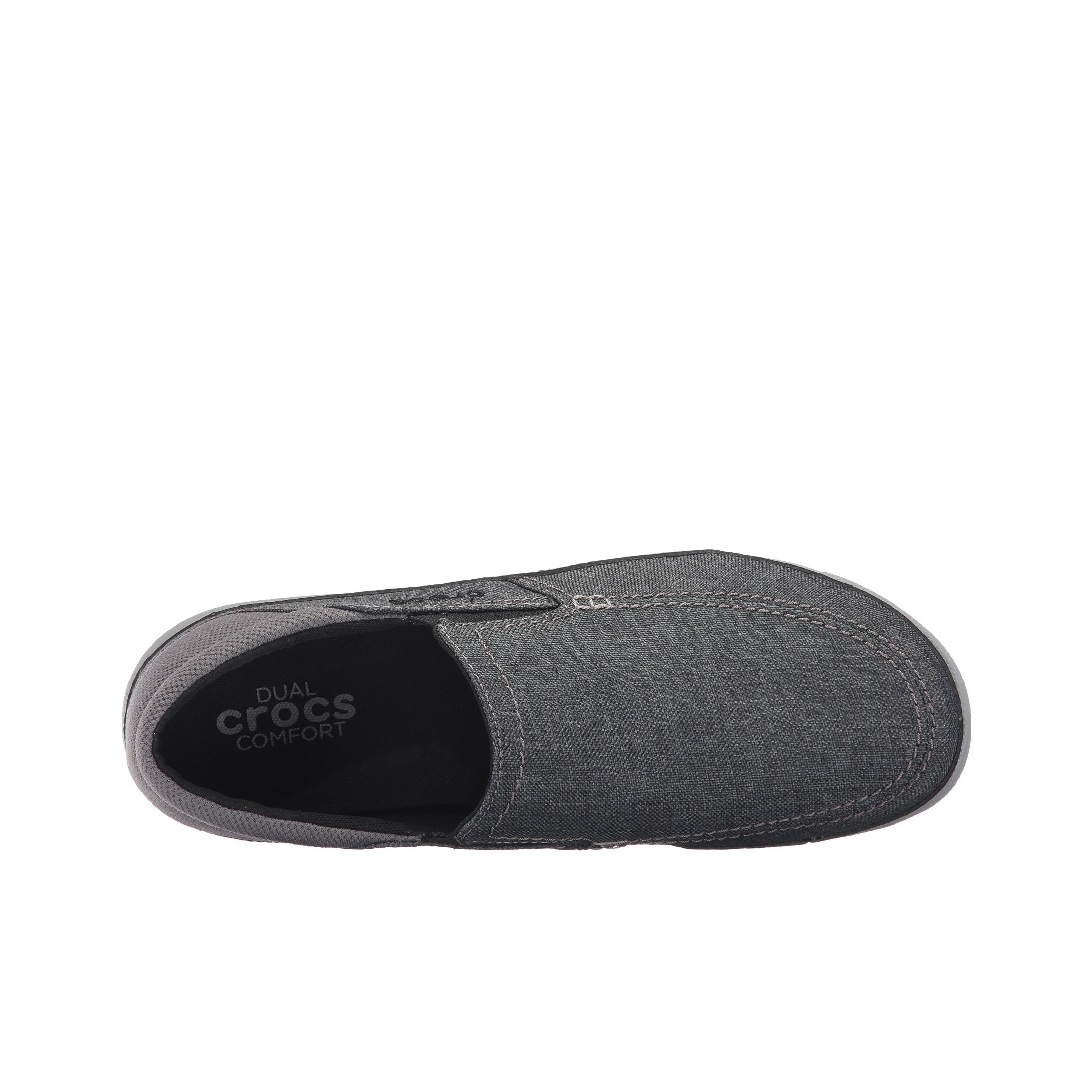 Crocs Santa Cruz Playa Slip On Shoes Dark Grey POIZON