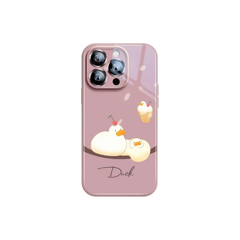 Sen Dog Glass Material Creative Individual Trendy Brand Phone Cases Suitable For Apple 15Promax/Pro/Plus/14/13/12-15