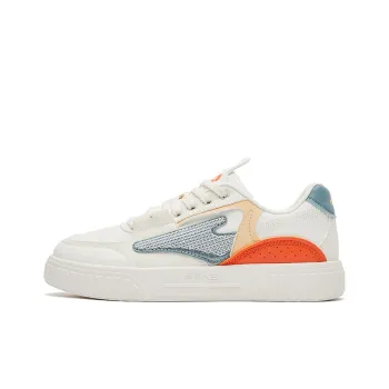Erke Flying Cranes Anti Slip And Wear Resistant Lightweight Low Top Skateboard Shoes Men's White Gray Green