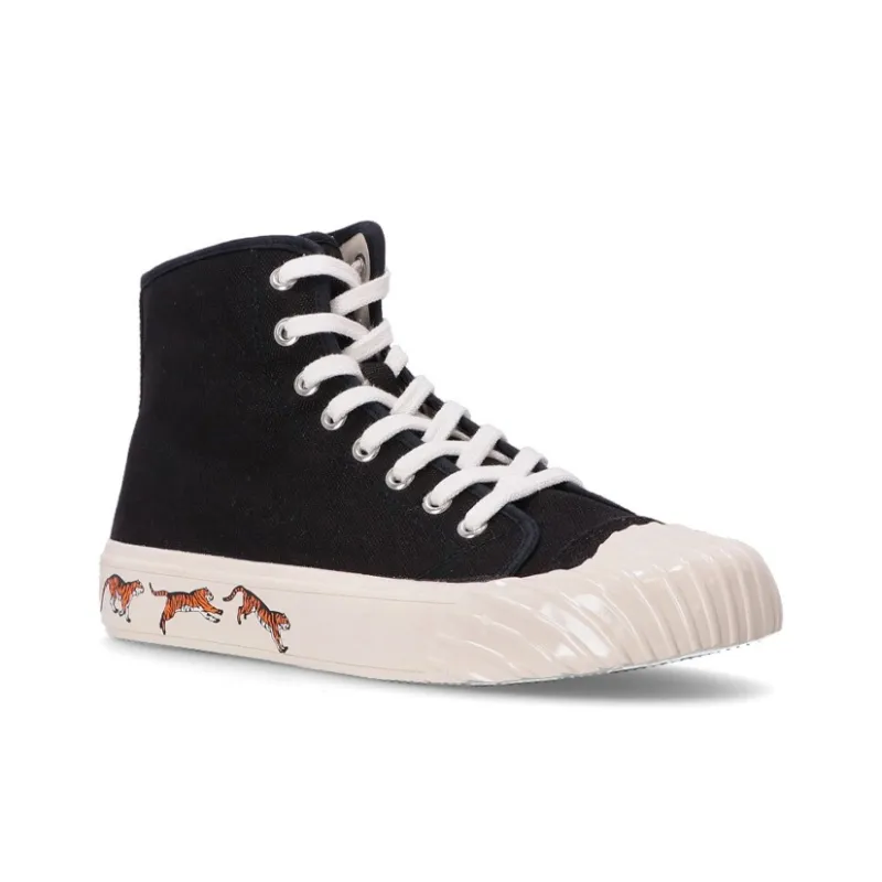 KENZO Tiger-print Lace-up Sneakers-2