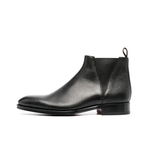 Santoni Almond Toe Ankle Boots