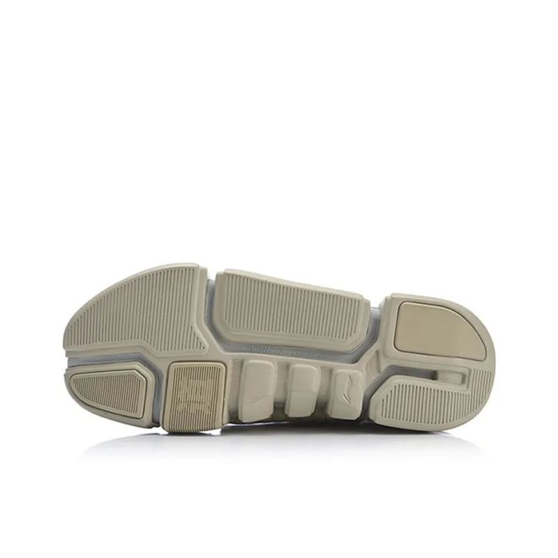 LiNing Dao ACE Paris Fashion Apparel Zhou Mid Top Sports Casual Shoes Men's Khaki Gray-4