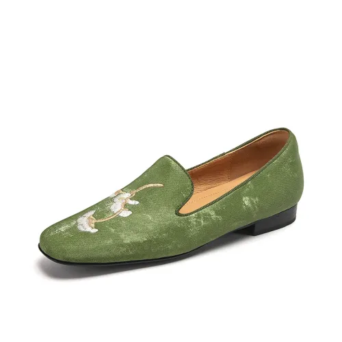 Ruby L Loafers Women's Light Gray/Brown/Green