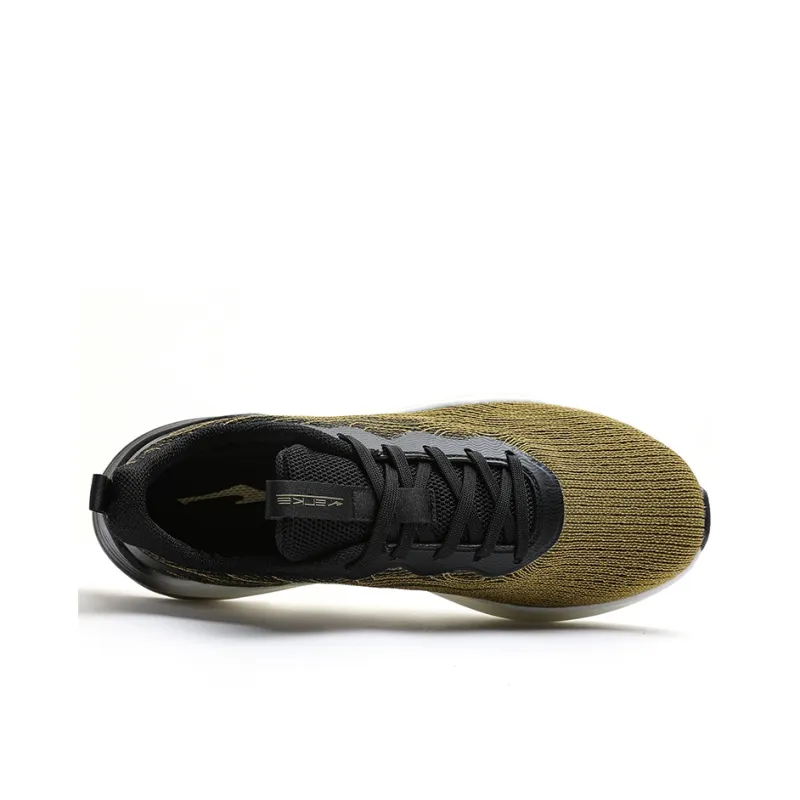 Erke Yidan Collection Lightweight Low Top Running Shoes Men's Black Gold-2