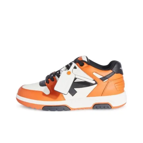 OFF WHITE Low Top Skateboard Shoes Men's Orange