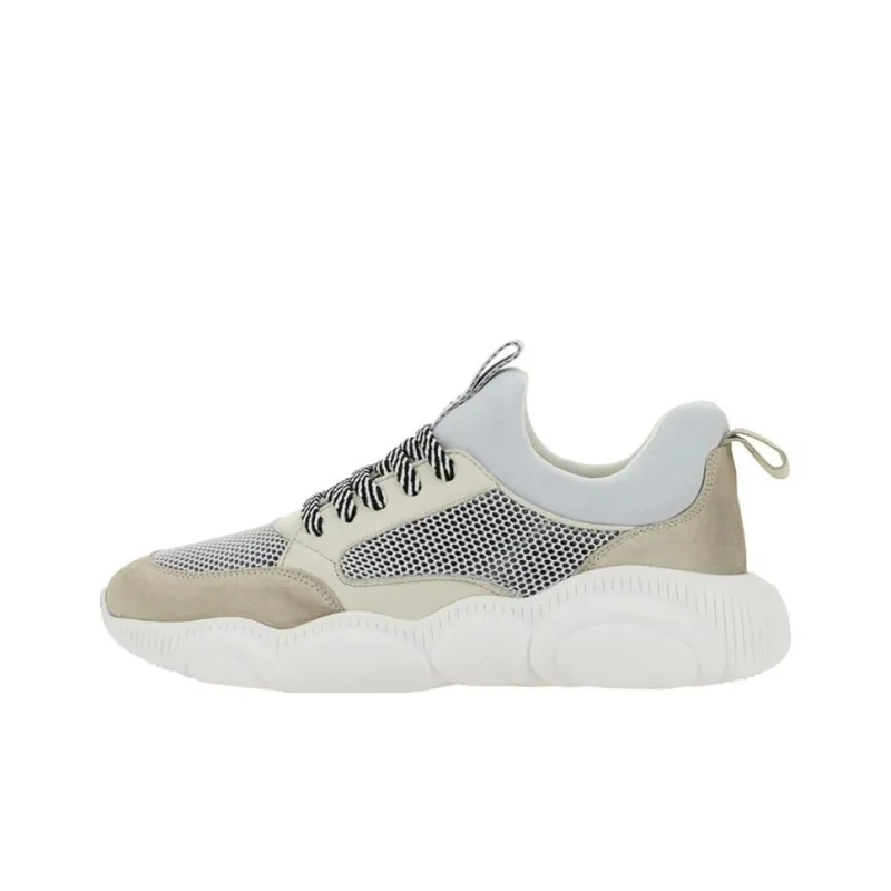 MOSCHINO Low-Top Sports Casual Shoes Men's Beige-0