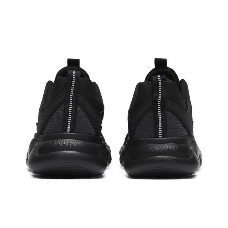 Anta Cushioning, Slip Resistant, Abrasion Resistant, Lightweight Low Top Running Shoes Men's Black-3