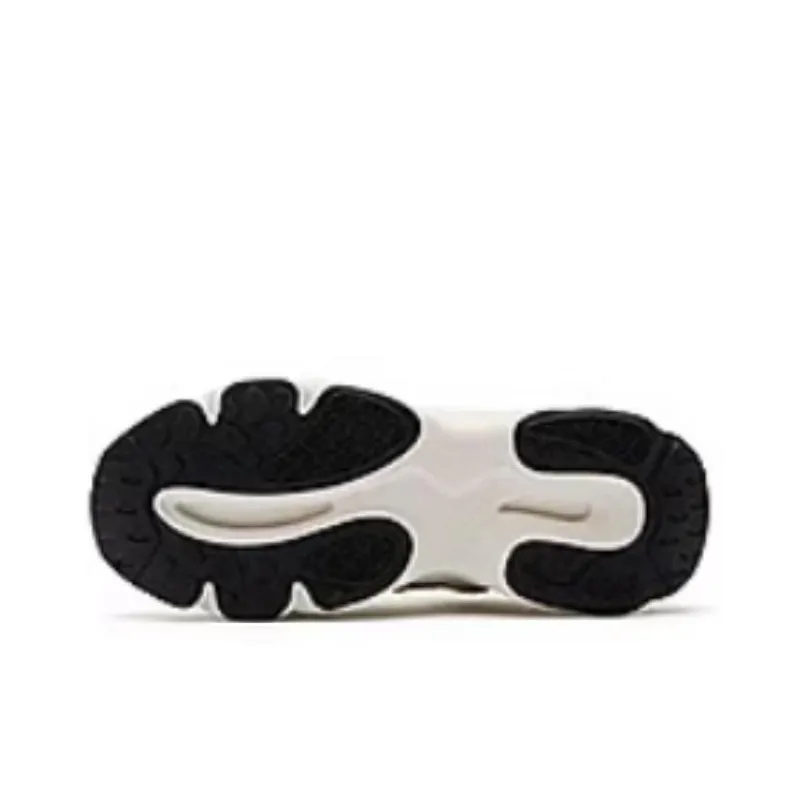QIAODAN Slip Resistant And Breathable Low Top Chunky Sneakers Women's Ivory/Black-3