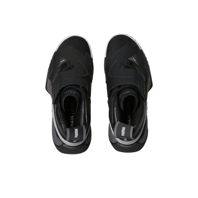 PUMA X Balmain Court Black High Risk Red-2