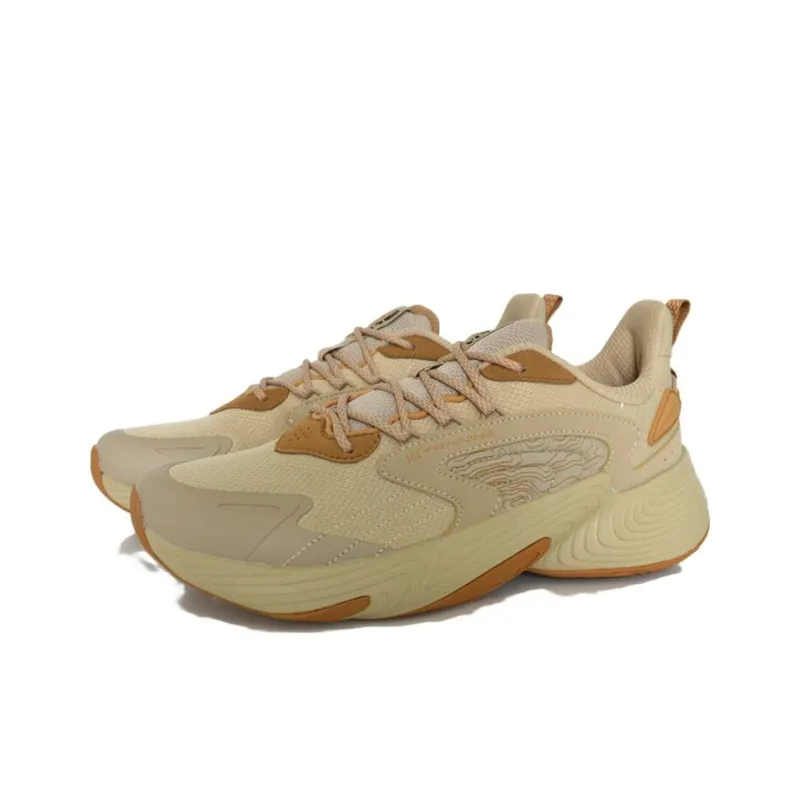 361° Anti-Slip Wear-Resistant Low-Top Running Shoes Men's Yellow-2