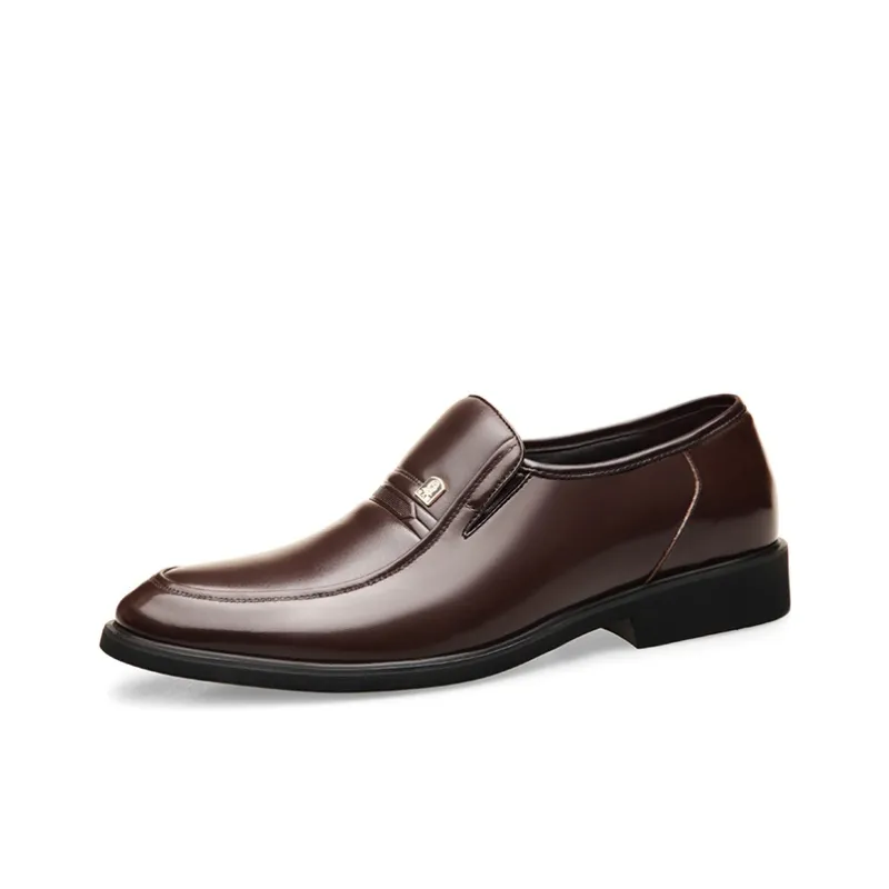 LAORENTOU Dress Shoes Men Low Top Brown-5