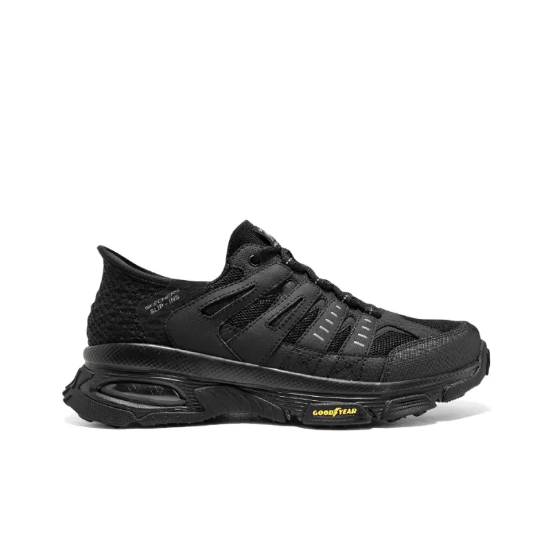 Skechers Hands Free Slip Ins Anti Slip Wear Resistant Low Top Outdoor Shoes Men's Black-1