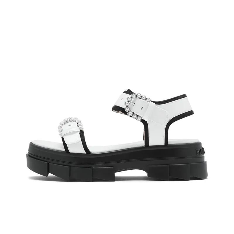 Stuart Weitzman/SW Noho Strap Sandals Women's White-0