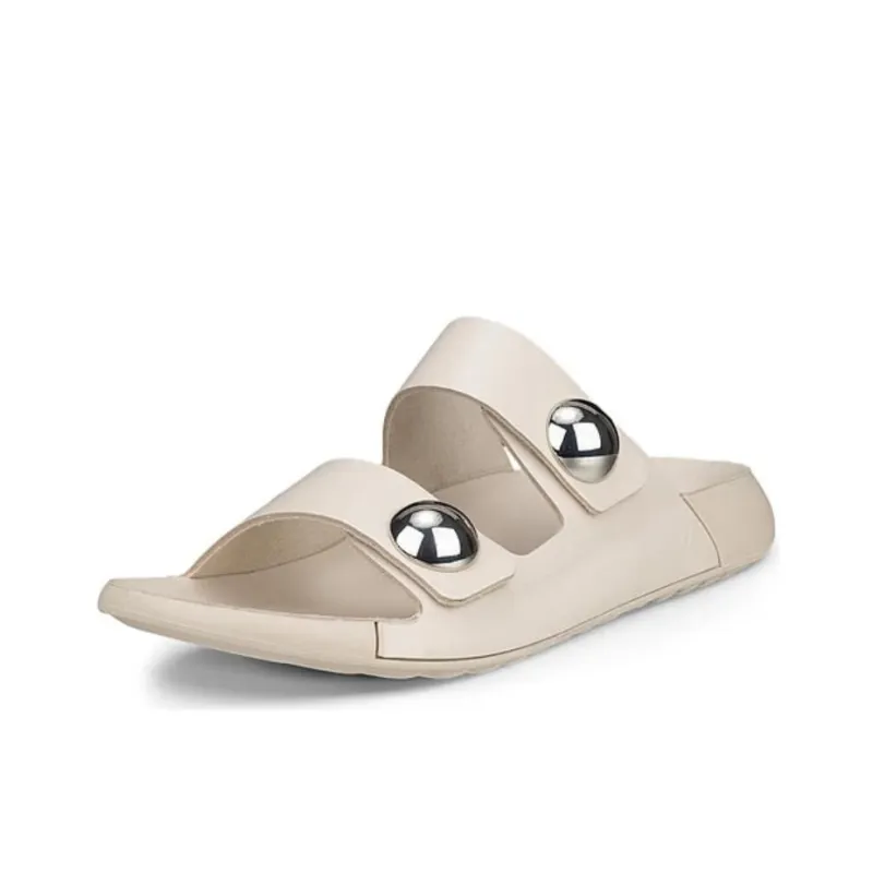 Ecco Slide Slippers Women's Lime Gray-0