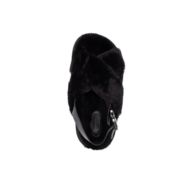 Moncler Solarisse Faux-fur Flat Sandals-2
