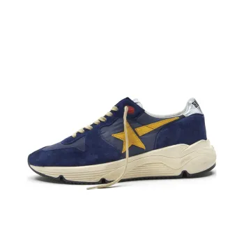 Golden Goose Running Sole Slip-Resistant Low-Top Sports Casual Shoes Men's Blue