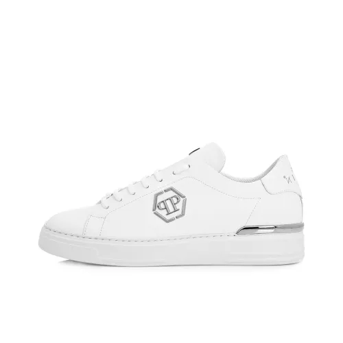 PHILIPP PLEIN Lo-Top Skateboard Shoes Men Low-Top White