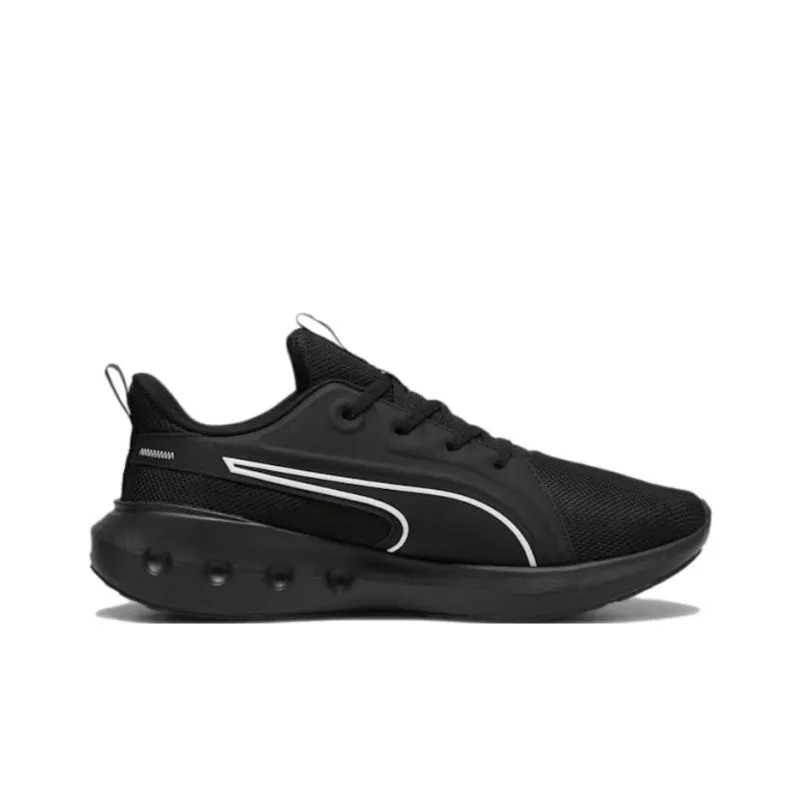 PUMA Softride Anti Slip Wear Resistant Low Top Casual Running Shoes Unisex Black White-1