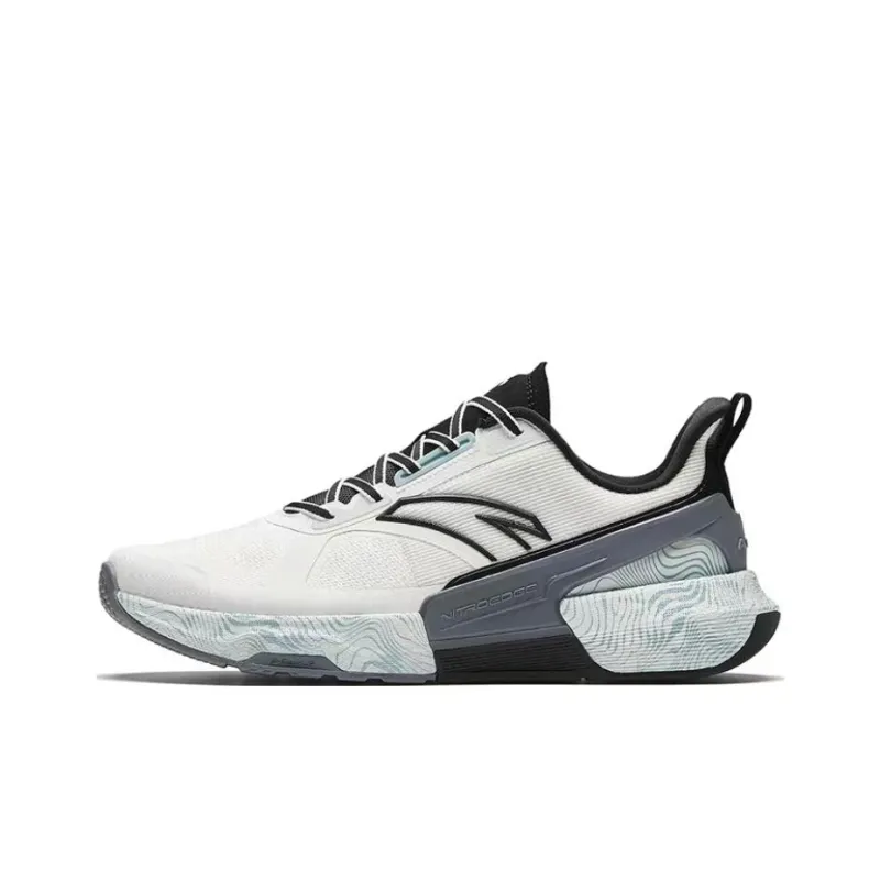 Anta Cushioning Wear Resistant Low Top Training Shoes Men's White Gray-0