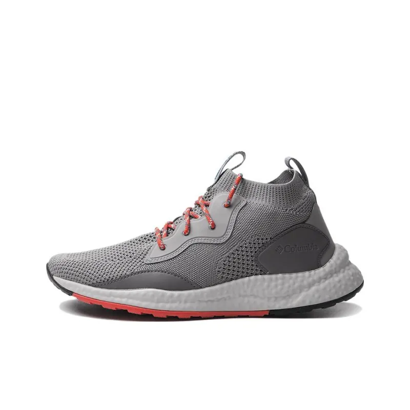 Columbia Cushioned Slip Resistant Abrasion Resistant Mid Top Outdoor Shoes Gray-0