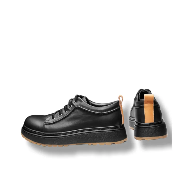 Brounvanm Men's Casual Shoes Men Low Top Coffee-5